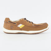 Mens Timberland EK Sport 45539 Caramel Brown Leather Lace Up Casual Boat Shoes